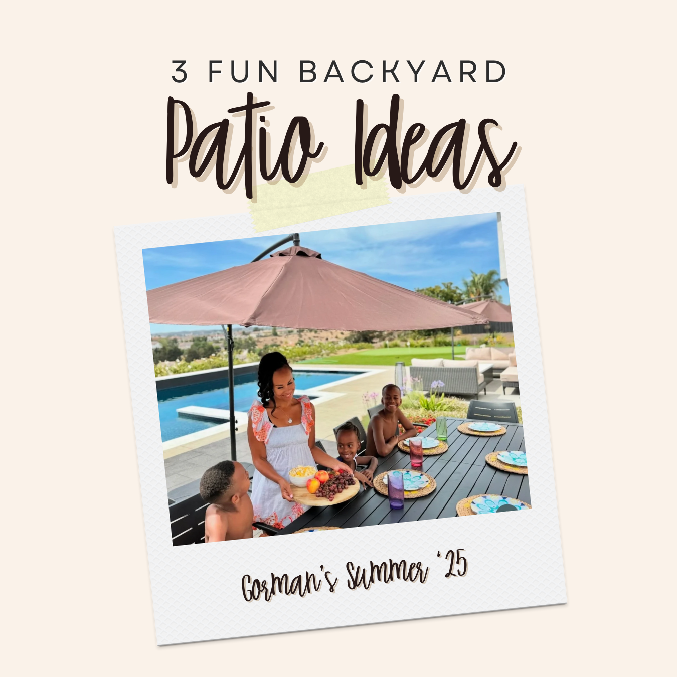 3 backyard patio ideas